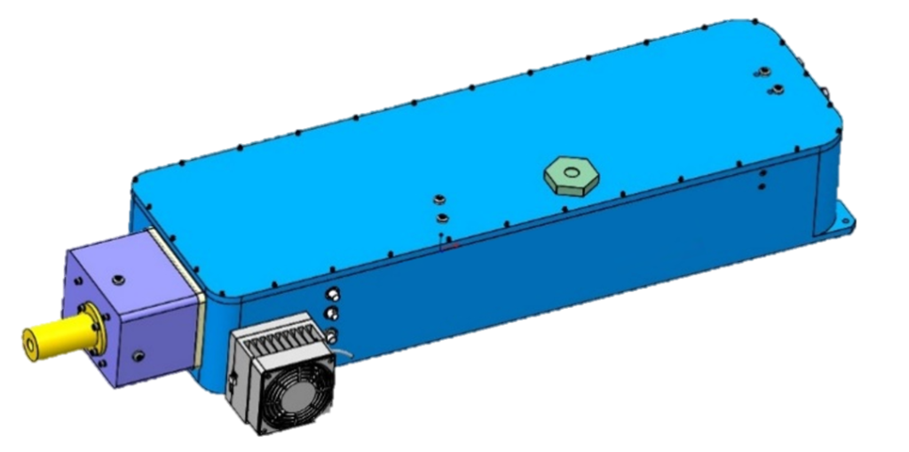 The laser source for the Portable Laser Peening System provides adaptability for fiber optic transmission of the laser beam, as well as a smaller size. 