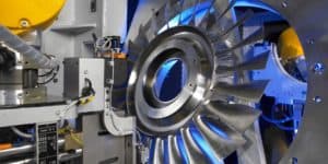 laser peened turbine engine