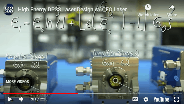 laser peening parameters - light amplifiers