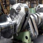 a large metal crankshaft